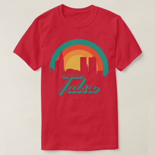 Tulsa Skyline Oklahoma State T-shirt (Design voorkant)
