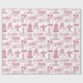 Tulsa Toile Wrapping Paper Roll Cadeaupapier (Vlak)