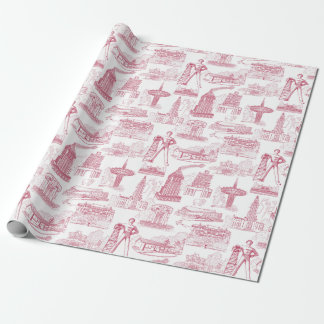 Tulsa Toile Wrapping Paper Roll Cadeaupapier