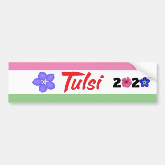 Tulsi 2020 bumpersticker (Voorkant)