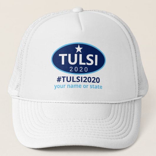 Tulsi 2020 Campaign Presidential Candidate Trucker Pet (Voorkant)