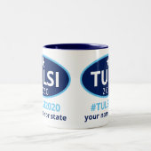 Tulsi 2020 Gabbard-campagne Tweekleurige Koffiemok (Center)