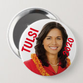 Tulsi 2020 ronde button 4,0 cm (Voorkant /achterkant)