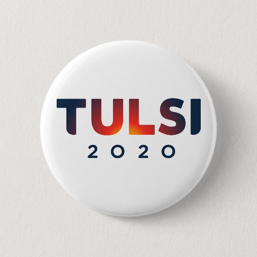 Tulsi 2020 ronde button 5,7 cm (Voorkant)