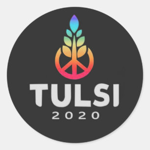 Tulsi 2020 ronde sticker