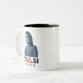 Tulsi 2020 tweekleurige koffiemok (Voorkant links)