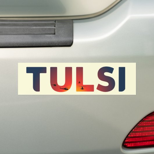 Tulsi Apocalypse Bumpersticker (Op auto)