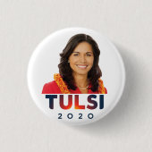 Tulsi Gabbard 2020 Ronde Button 3,2 Cm (Voorkant)