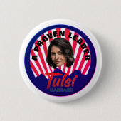 Tulsi Gabbard 2020 Ronde Button 5,7 Cm (Voorkant)