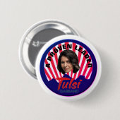Tulsi Gabbard 2020 Ronde Button 5,7 Cm (Voorkant /achterkant)