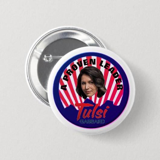 Tulsi Gabbard 2020 Ronde Button 5,7 Cm (Voorkant /achterkant)