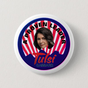 Tulsi Gabbard 2020 Ronde Button 5,7 Cm