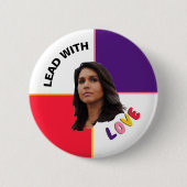 Tulsi Gabbard 2020 Ronde Button 5,7 Cm (Voorkant)