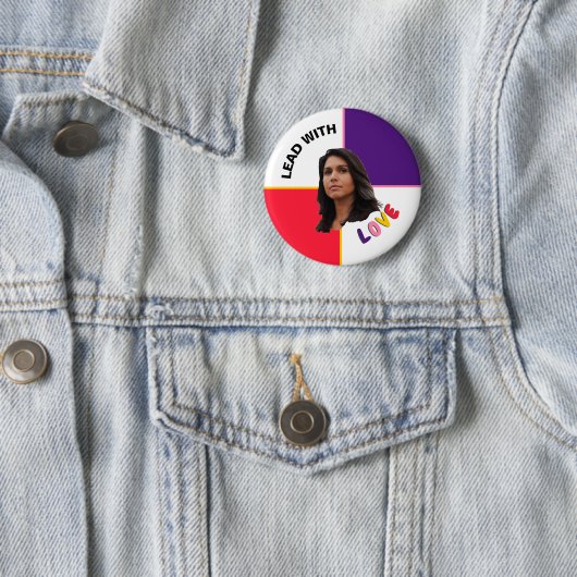 Tulsi Gabbard 2020 Ronde Button 5,7 Cm (In situ)