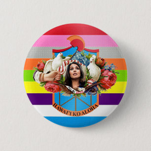 Tulsi Gabbard 2020 Ronde Button 5,7 Cm