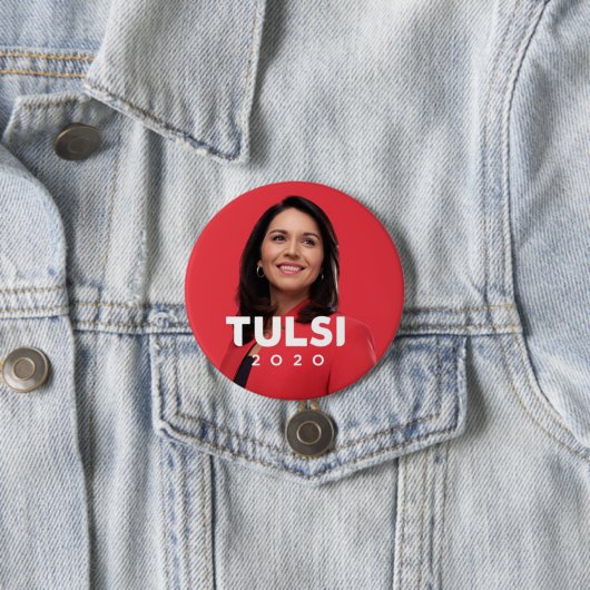 Tulsi Gabbard 2020 Ronde Button 7,6 Cm (In situ)