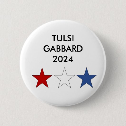 Tulsi Gabbard voor de Button President 2024 (Voorkant)