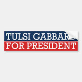 Tulsi Gabbard voor President Bumpersticker (Voorkant)