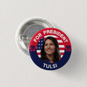 Tulsi Gabbard voor President Ronde Button 3,2 Cm (Voorkant /achterkant)