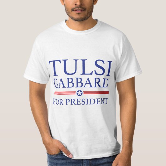 Tulsi Gabbard voor President T-shirt (Voorkant)