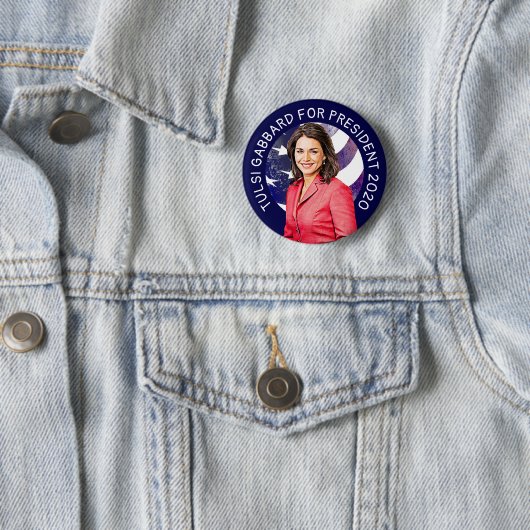 Tulsi Gabbard voor presidentsverkiezingen 2020 Ronde Button 5,7 Cm (In situ)