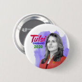 Tulsi voor President Ronde Button 5,7 Cm (Voorkant /achterkant)