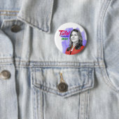 Tulsi voor President Ronde Button 5,7 Cm (In situ)