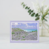 TULUM/ANCIENT MAYAN RUINS/CARIBISCH ZEE BRIEFKAART (Staand voorkant)
