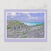 TULUM/ANCIENT MAYAN RUINS/CARIBISCH ZEE BRIEFKAART (Voorkant)