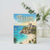 Tulum Archeologische Zone Mexico Briefkaart (Staand voorkant)