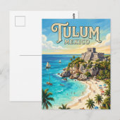 Tulum Archeologische Zone Mexico Briefkaart (Voorkant / Achterkant)