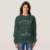 Tulum Bachelorette Meisjes Club Sweatshirt (Voorkant volledig)