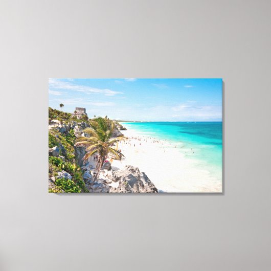 Tulum Beach Canvas Afdruk (Voorkant)