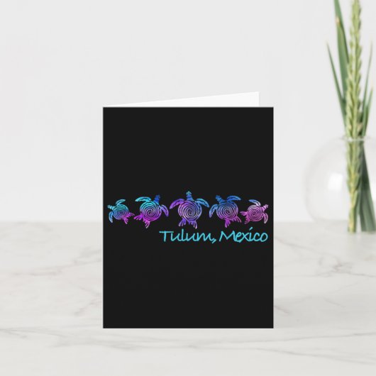 Tulum Beach Design _ Tribal Turtle Gift Kaart (Voorkant)