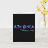 Tulum Beach Design _ Tribal Turtle Gift Kaart (Gele Bloem)
