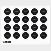 Tulum Beach Design _ Tribal Turtle Gift Ronde Sticker (Vel)