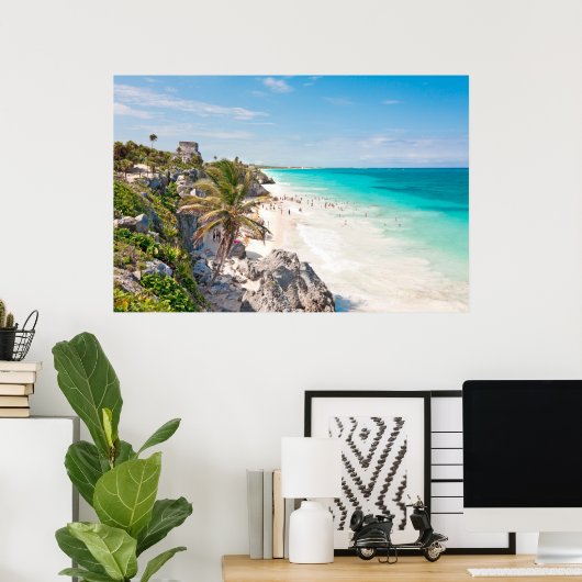 Tulum Beach Poster (Thuiskantoor)