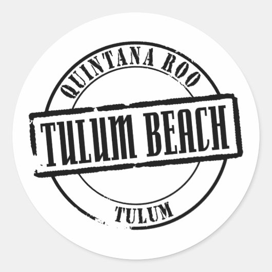 Tulum Beach Ronde Sticker (Voorkant)