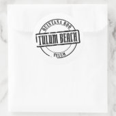 Tulum Beach Ronde Sticker (Tas)