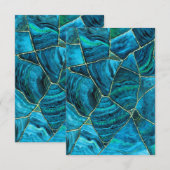 Tulum cenote turquoise marmer bedankkaart (Voorkant / Achterkant)