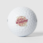 Tulum City Mexico Retro golfresort Golfballen (Voorkant)
