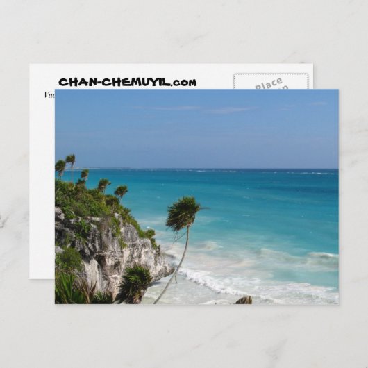 Tulum Cliffs Postcard Briefkaart (Voorkant / Achterkant)
