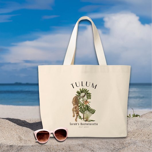 Tulum Leopard Bachelorette Weekend Welkom Tote Bag