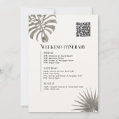 Tulum Leopard Bachelorette Weekendprogramma QR Kaart (Achterkant)