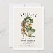 Tulum Leopard Bachelorette Weekendroute Kaart (Voorkant)