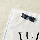 Tulum Leopard Tropische Bachelorette Strandlaken (In situ)