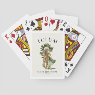 Tulum Luipaard Tropisch Meisjesweekend Pokerkaarten