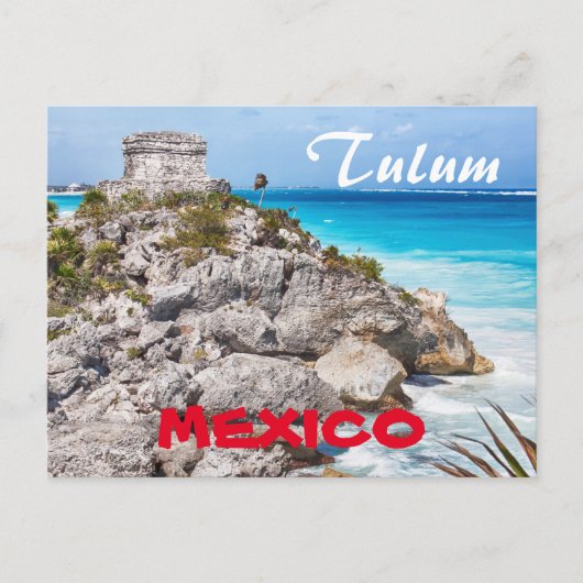 Tulum Maya Mexico Briefkaart (Voorkant)