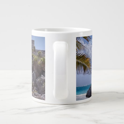 Tulum Mayan Pyramids Grote Koffiekop (Achterkant)