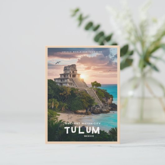 Tulum Mayan Ruins Briefkaart (Staand voorkant)